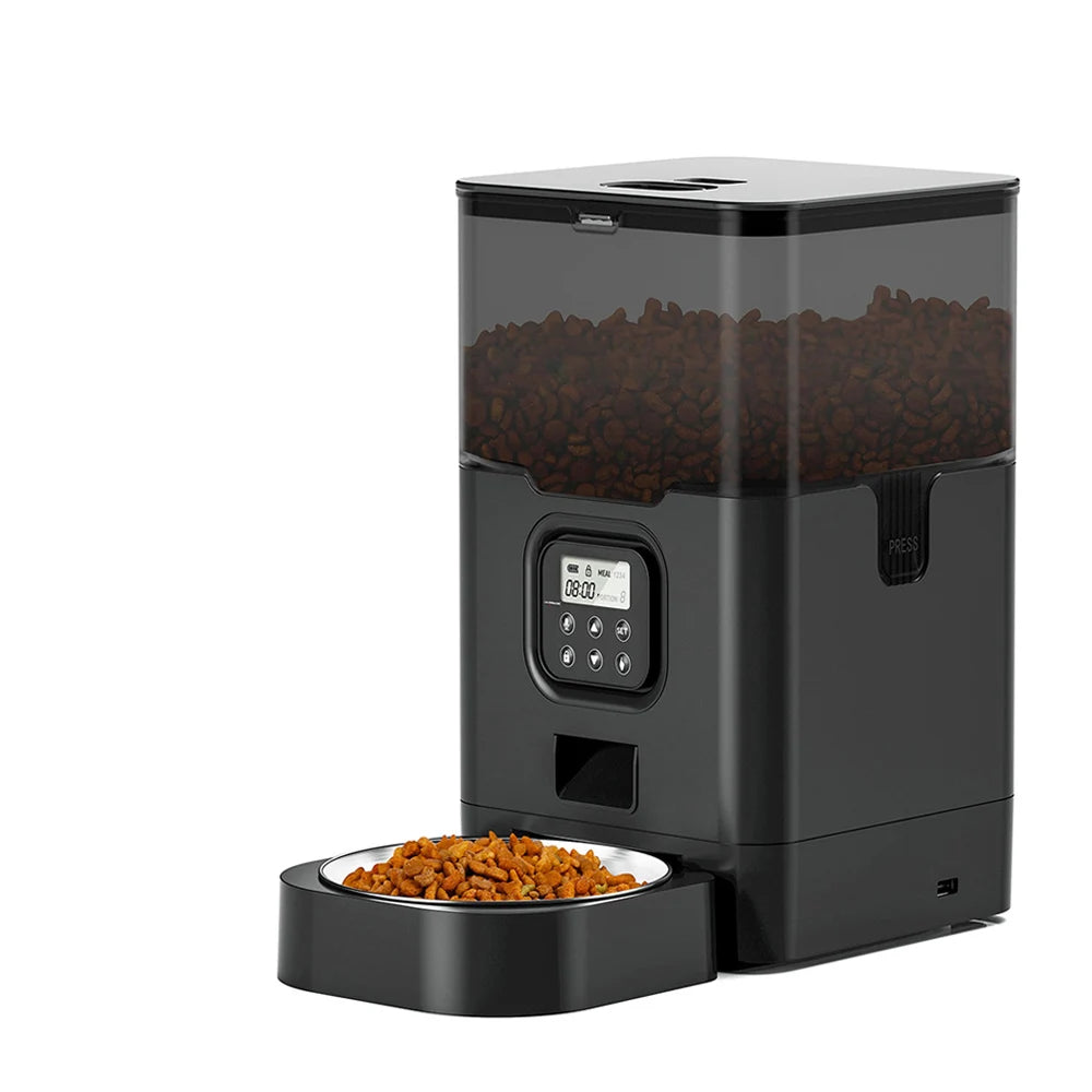 Automatischer Futterspender für Hunde & Katzen – Smart Feeder mit TuYa App, WLAN, Sprachsteuerung & Timer, Anti-Schling-Funktion 4L