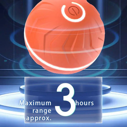 Rollender Hundespielball – automatisches interaktives Haustierspielzeug, USB-wiederaufladbarer Hundekauspielball, Haustierbedarf für Garten, Hinterhof & Park