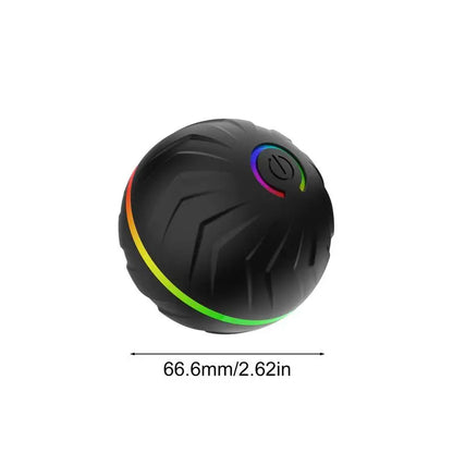 Rollender Hundespielball – automatisches interaktives Haustierspielzeug, USB-wiederaufladbarer Hundekauspielball, Haustierbedarf für Garten, Hinterhof & Park