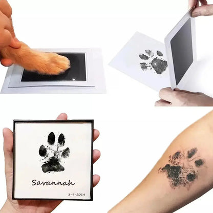Pfotenabdruck Clean Touch Stempelkissen – Erinnerungsstück für Hunde- oder Katzenbesitzer, DIY Set für tuschfreie Pfoten- und Nasenabdrücke