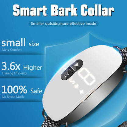 2024 Smart Anti-Bell-Halsband – Wiederaufladbares Hunde-Trainingshalsband mit einstellbarer Empfindlichkeit