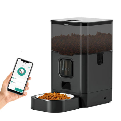Automatischer Futterspender für Hunde & Katzen – Smart Feeder mit TuYa App, WLAN, Sprachsteuerung & Timer, Anti-Schling-Funktion 4L