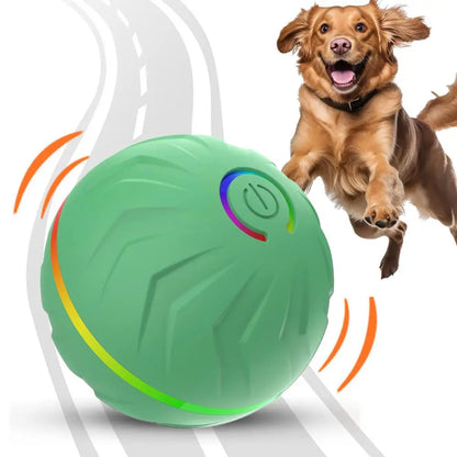 Rollender Hundespielball – automatisches interaktives Haustierspielzeug, USB-wiederaufladbarer Hundekauspielball, Haustierbedarf für Garten, Hinterhof & Park