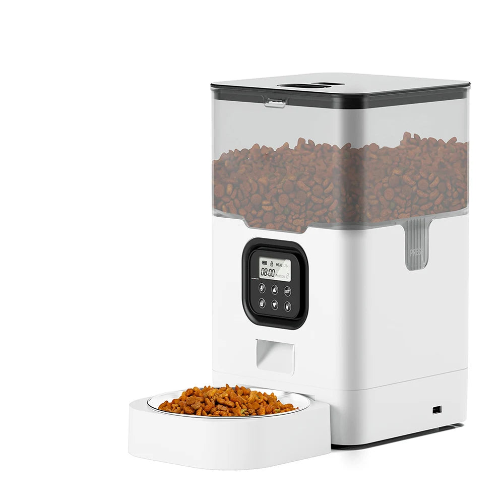 Automatischer Futterspender für Hunde & Katzen – Smart Feeder mit TuYa App, WLAN, Sprachsteuerung & Timer, Anti-Schling-Funktion 4L