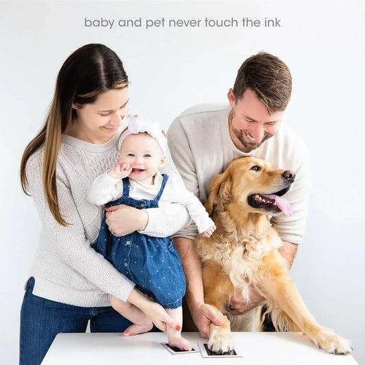 Pfotenabdruck Clean Touch Stempelkissen – Erinnerungsstück für Hunde- oder Katzenbesitzer, DIY Set für tuschfreie Pfoten- und Nasenabdrücke