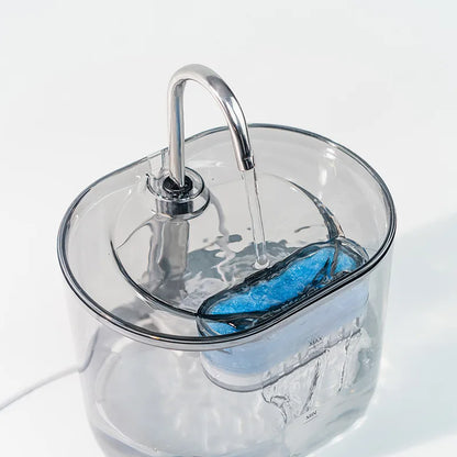 Automatischer Katzenbrunnen mit Edelstahlhahn – leiser Trinkbrunnen mit Filter für Katzen & kleine Hunde