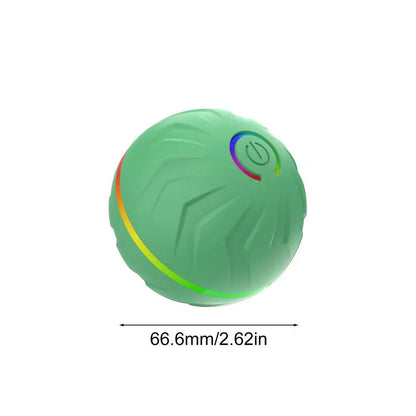 Rollender Hundespielball – automatisches interaktives Haustierspielzeug, USB-wiederaufladbarer Hundekauspielball, Haustierbedarf für Garten, Hinterhof & Park